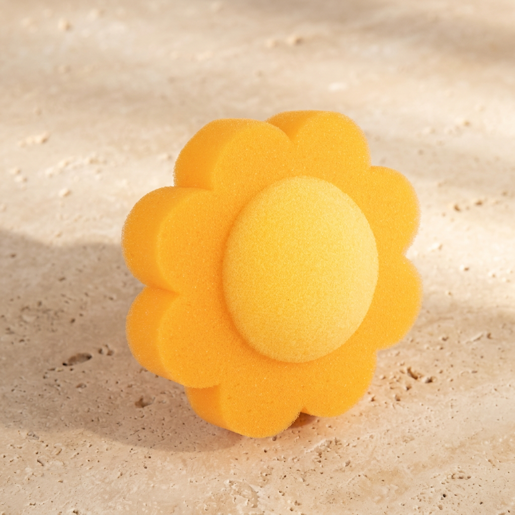 Flower Bath Sponge — Soft, gentle, plastic-free.